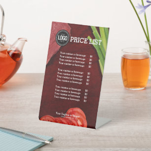 Personalise steak restaurant theme pedestal sign