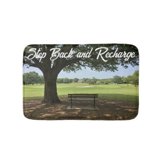 Personalise Step Back And Recharge Golf Bath Mat