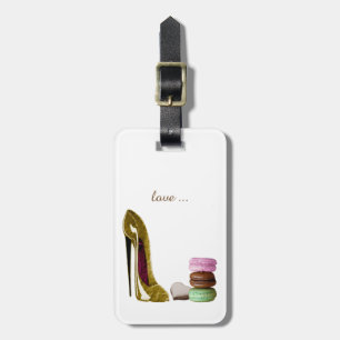 Personalise Stiletto & Macaroons Art Luggage Tags