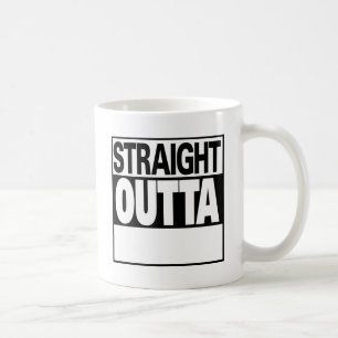 personalise straight outta coffee mug