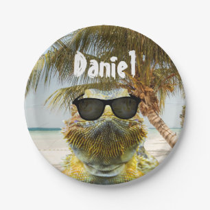 Personalise Summer Beach Fun Paper Plate