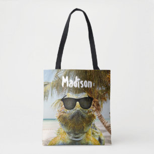 Personalise Summer Beach Fun Tote Bag