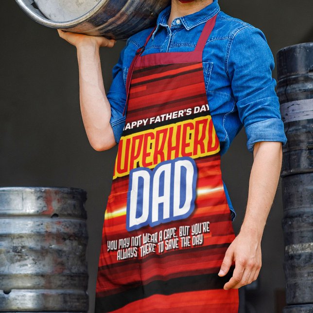 Personalise SuperHero Dad Apron (Creator Uploaded)