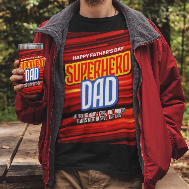 Personalise SuperHero Dad T-Shirt (Creator Uploaded)