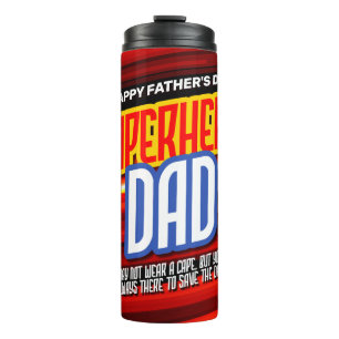 Personalise SuperHero Dad Thermal Tumbler
