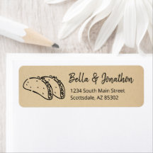Personalise Tacos Return Address Label