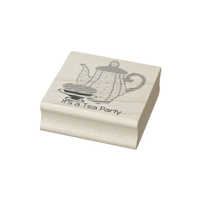 Personalise Tea Party stamp (Stamp)