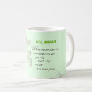 Personalise, Teacher Appreciation Day Thank You Coffee Mug