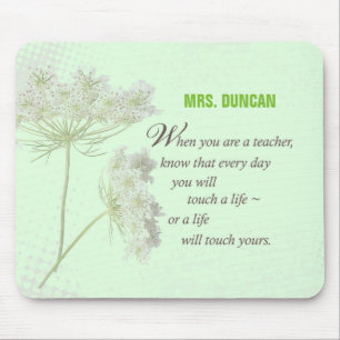 Personalise, Teacher Appreciation Day Thank You Mouse Pad