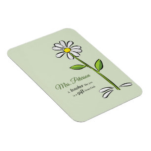 Personalise, Teacher Thank You, Religious Flower Magnet
