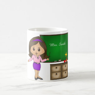 Personalise Teacher's Name on the Blackboard Coffee Mug