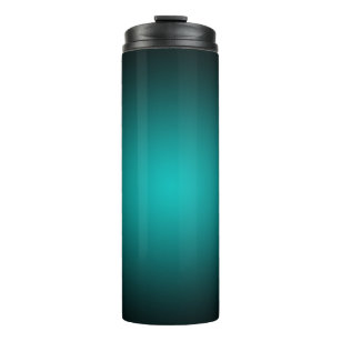 Personalise - Teal ombre gradient background Thermal Tumbler