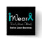Personalise Teal Ribbon Ovarian Cancer