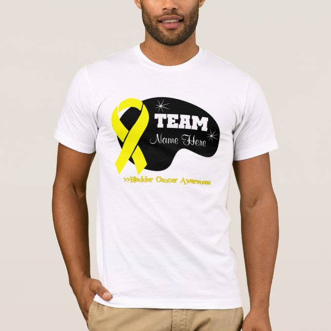Personalise Team Name - Bladder Cancer T-Shirt (Front)