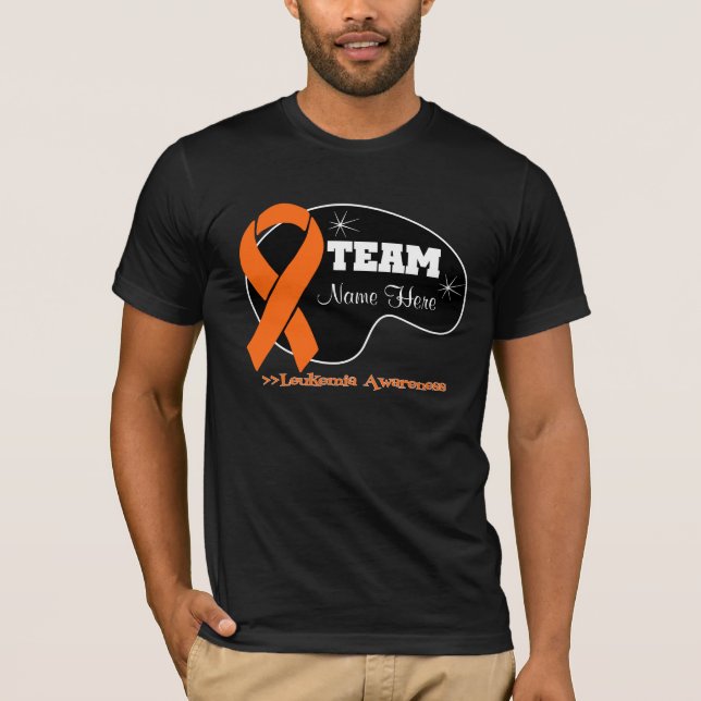 Personalise Team Name - Leukaemia T-Shirt (Front)