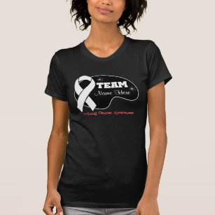 Personalise Team Name - Lung Cancer T-Shirt