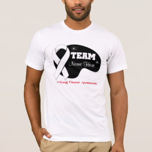 Personalise Team Name - Lung Cancer T-Shirt
