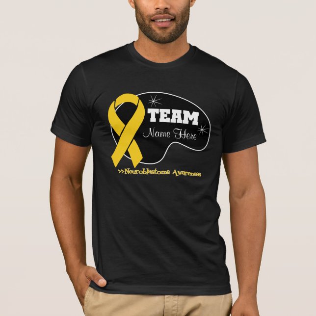 Personalise Team Name - Neuroblastoma T-Shirt (Front)