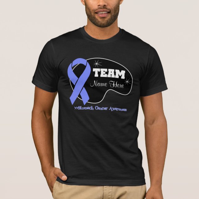 Personalise Team Name - Stomach Cancer T-Shirt (Front)