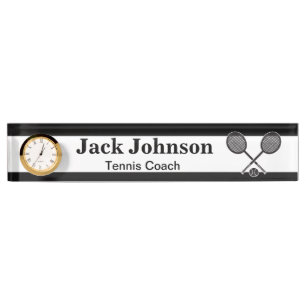 Personalise Tennis Coach   DIY Name Nameplate