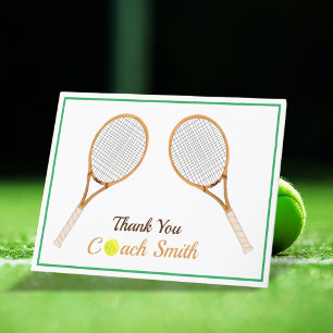 Personalise Tennis Coach Thank You
