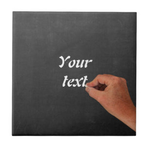 Personalise text ceramic tile