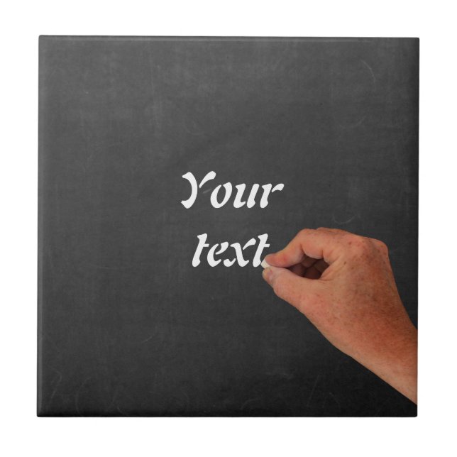 Personalise text ceramic tile (Front)