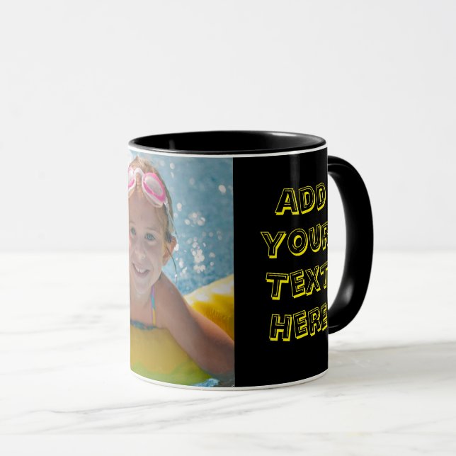 Personalise Text Custom Kids Photo Gift Coffee Mug (Front Right)