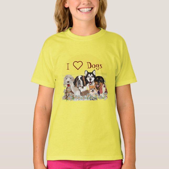 Personalise Text Dog Pack Club T-Shirt (Front)