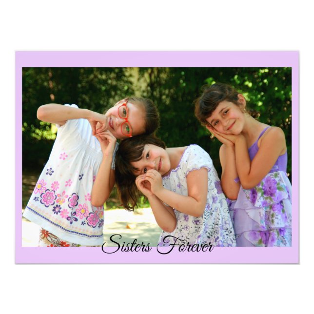 Personalise Text High Resolution Enlargement Photo Print (Front)