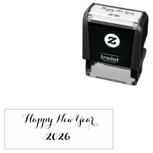personalise text self-inking stamp