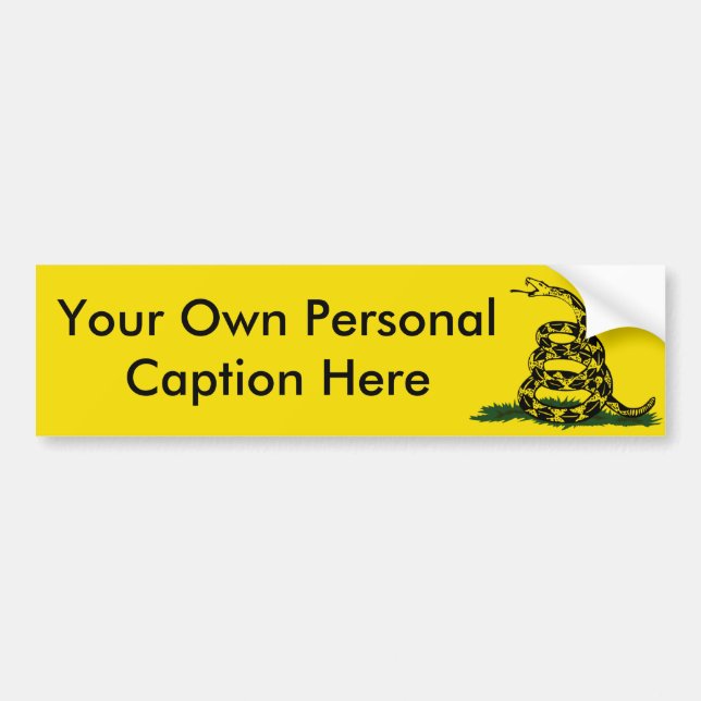 Personalise The Bumper Sticker (Front)