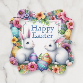 Personalise The Easter Gifts Spring flowers Tags