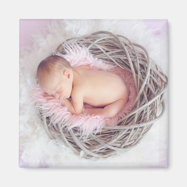 Personalise this Baby Photo Magnet (Front)