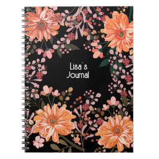 Personalise this Beautiful Floral Journal Notebook
