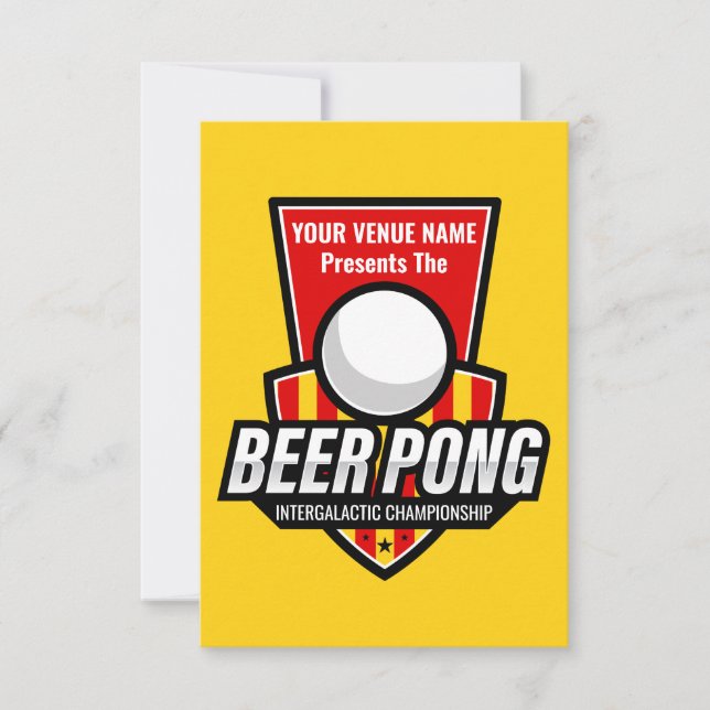 Personalise This Beer Pong Logo (Front)