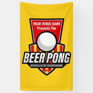 Personalise This Beer Pong Logo Banner
