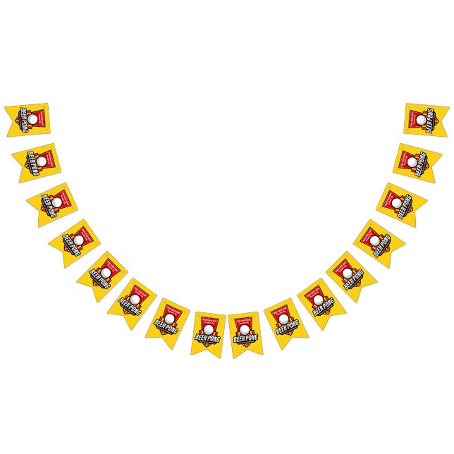 Personalise This Beer Pong Logo Bunting (All)