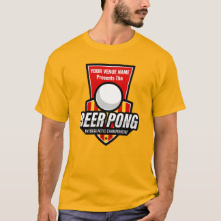 Personalise This Beer Pong Logo T-Shirt