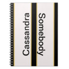 Personalise This Black & Gold Bordered