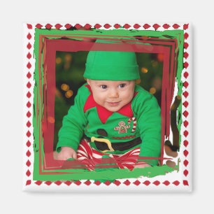 Personalise this Christmas Photo Magnet