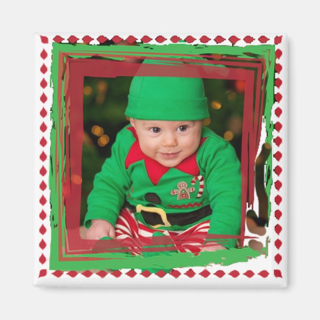 Personalise this Christmas Photo Magnet (Front)