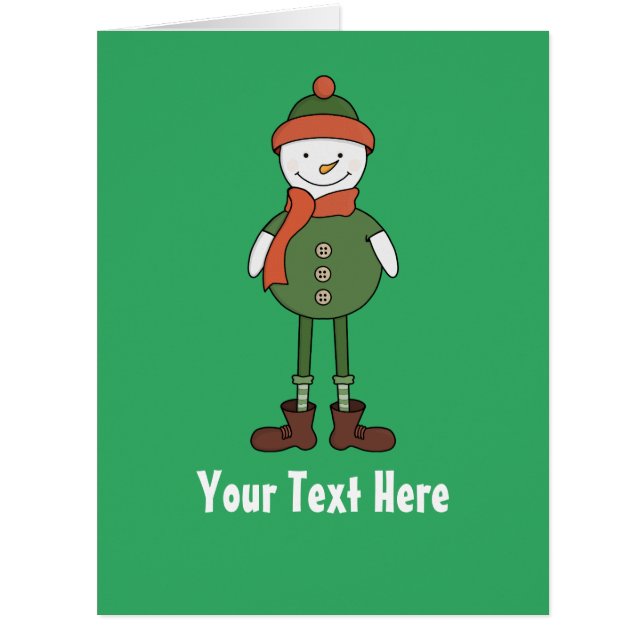 Personalise this Cool Snowman (Front)