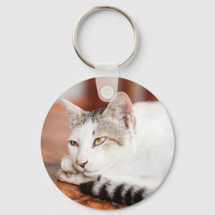 Personalise this Cute Cat Key Chain with your Cat
