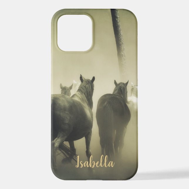 Personalise this Elegant Horse Lovers  iPhone Case (Back)