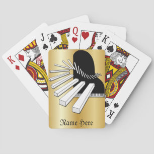 Personalise this Fantasy Piano Music Bicycle® Play Playing Cards