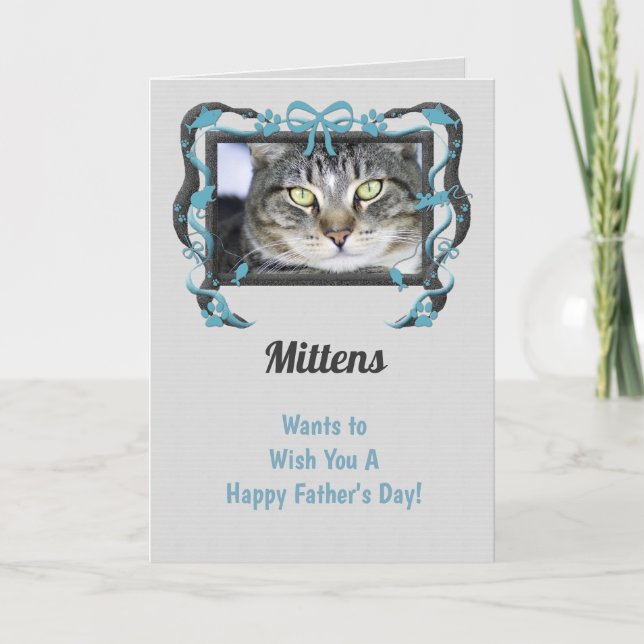 Personalise this Father's Day Card from the Cat! (Front)