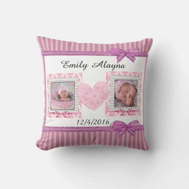 Personalise this Gorgeous Baby Photo Pillow (Front)