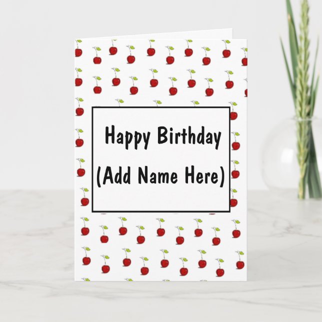 Personalise this Happy Birthday Card (Front)