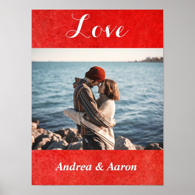 Personalise this "Love" Poster with Your Picture (Front)